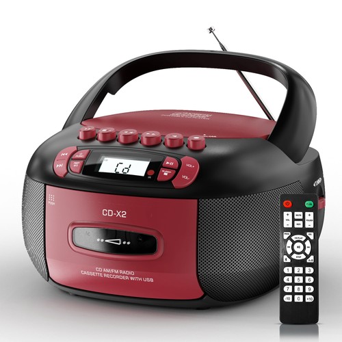 Kuephom player boombox with - cd,