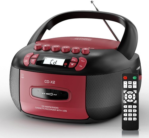 Player boombox with - player,