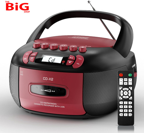 Player boombox with - cd,