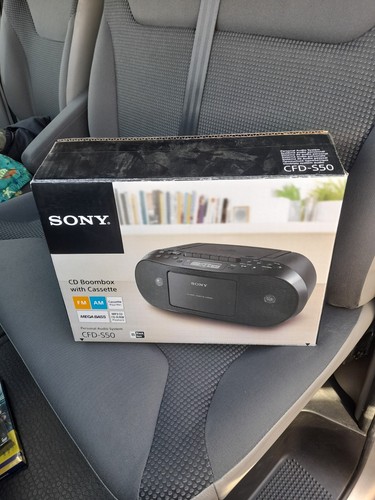 Sony cfd s50 black boombox - sony,