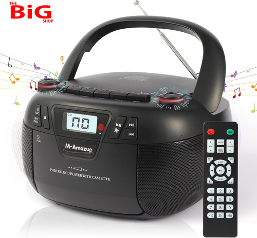 Boombox player portable - cd,