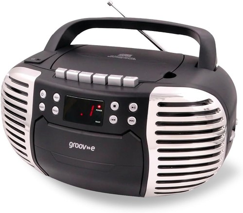 Groov retro boombox portable - groov,