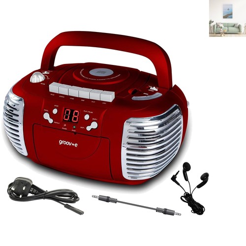 Retro red boombox portable - boombox,