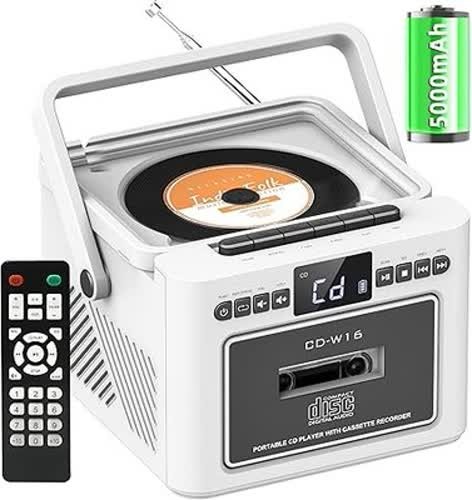 Boombox player with - cd,