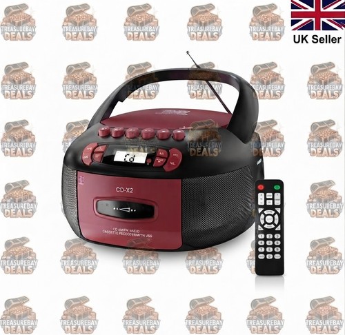 Player boombox with tape - cd,