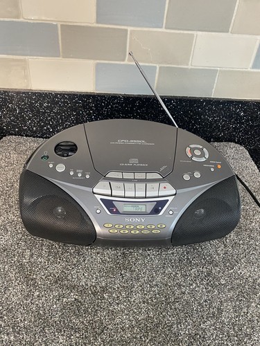 Sony and cassette player - sony, cd